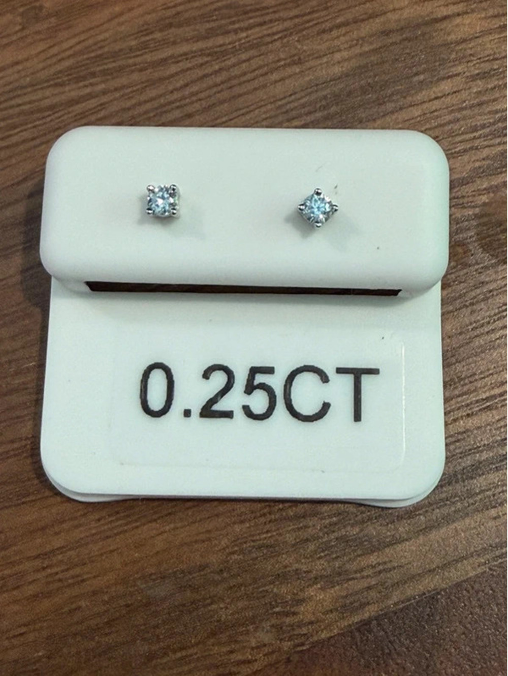 0.25 CT Moissanite Stud Earrings Screw Back 925 Sterling Silver New